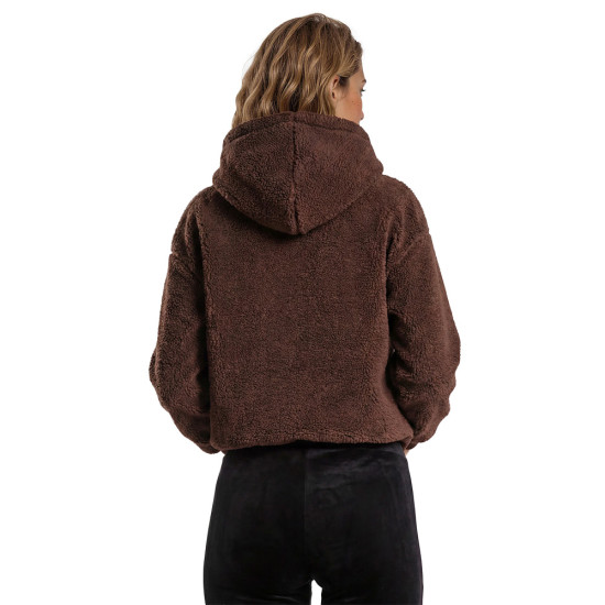 Karl Kani Γυναικεία μπλούζα fleece Signature Teddy Oversized Hoodie